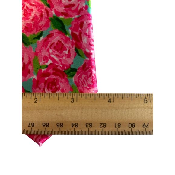 Pink Floral Microfiber Handmade Tie For Men - Picture 3 of 7